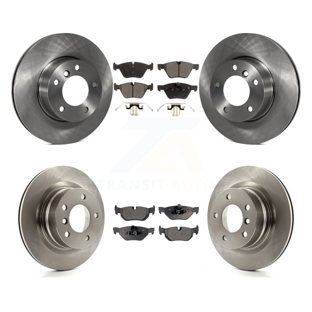 [Avant + Arrière] Kit de Disque et plaquette (céramique) de frein pour 2008-2013 BMW 128i K8T-101381