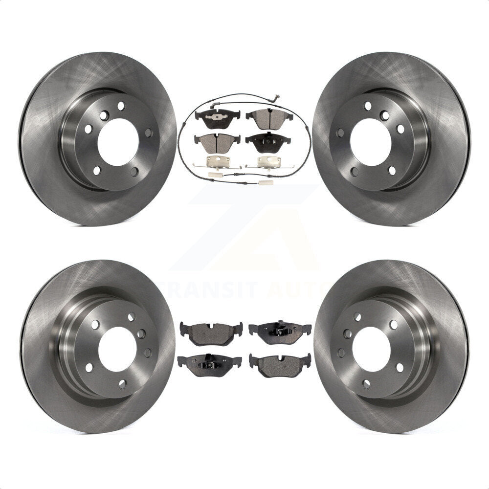 [Avant + Arrière] Kit de Disque et plaquette (céramique) de frein pour 2007 BMW 323i avec 312mm Diameter Rotor K8T-101383 par Transit Auto