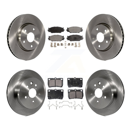 [Avant + Arrière] Kit de Disque et plaquette (céramique) de frein pour 2010-2013 Lexus IS250 C Vehicles Built Canadian Market K8T-101386