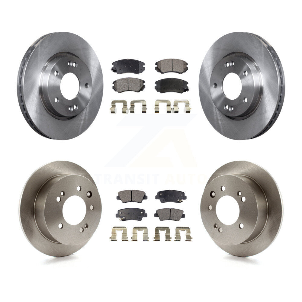 [Avant + Arrière] Kit de Disque et plaquette (céramique) de frein pour 2010 Hyundai Elantra Sedan From 03 23 10 K8T-101389