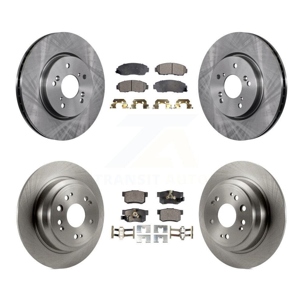 [Avant + Arrière] Kit de Disque et plaquette (céramique) de frein pour Honda Accord Crosstour K8T-101396