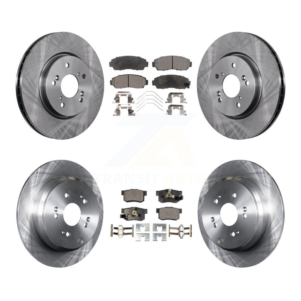 [Avant + Arrière] Kit de Disque et plaquette (céramique) de frein pour 2012-2016 Honda CR-V AWD K8T-101397
