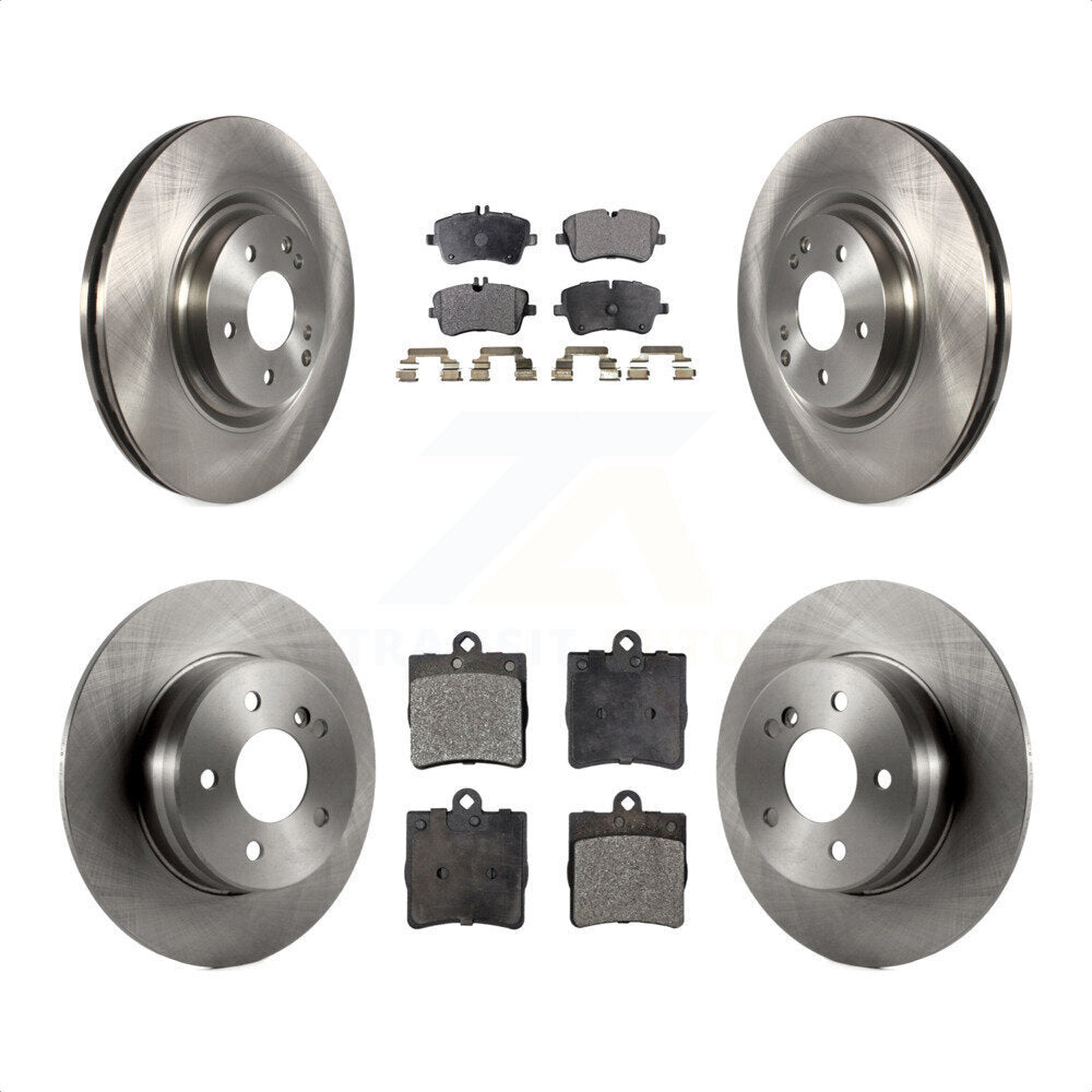 [Avant + Arrière] Kit de Disque et plaquette (céramique) de frein pour 2007-2008 Mercedes-Benz SLK280 avec Sport Package K8T-101401 par Transit Auto