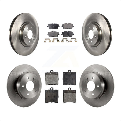 [Avant + Arrière] Kit de Disque et plaquette (céramique) de frein pour 2007-2008 Mercedes-Benz SLK280 avec Sport Package K8T-101401 par Transit Auto