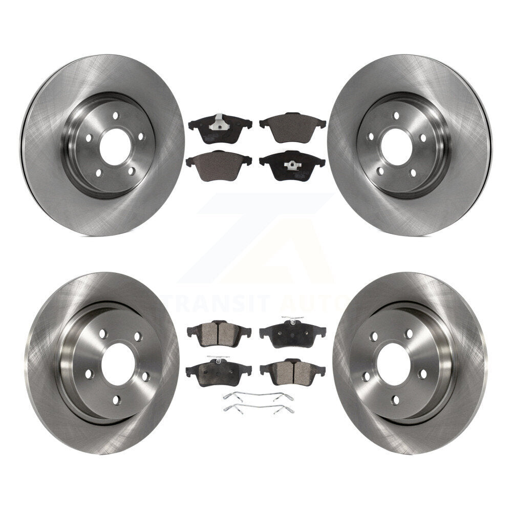 [Avant + Arrière] Kit de Disque et plaquette (céramique) de frein pour Volvo S40 C70 V50 avec 320mm Diameter Rotor K8T-101415