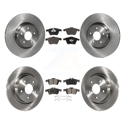 [Avant + Arrière] Kit de Disque et plaquette (céramique) de frein pour Volvo S40 C70 V50 avec 320mm Diameter Rotor K8T-101415