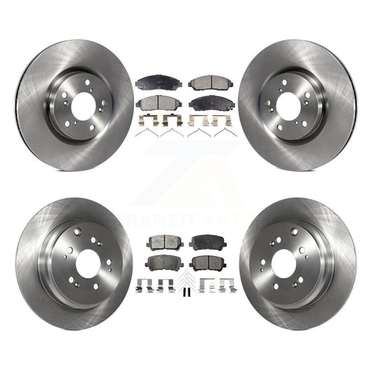 [Avant + Arrière] Kit de Disque et plaquette (céramique) de frein pour Honda Pilot Acura MDX ZDX K8T-101419