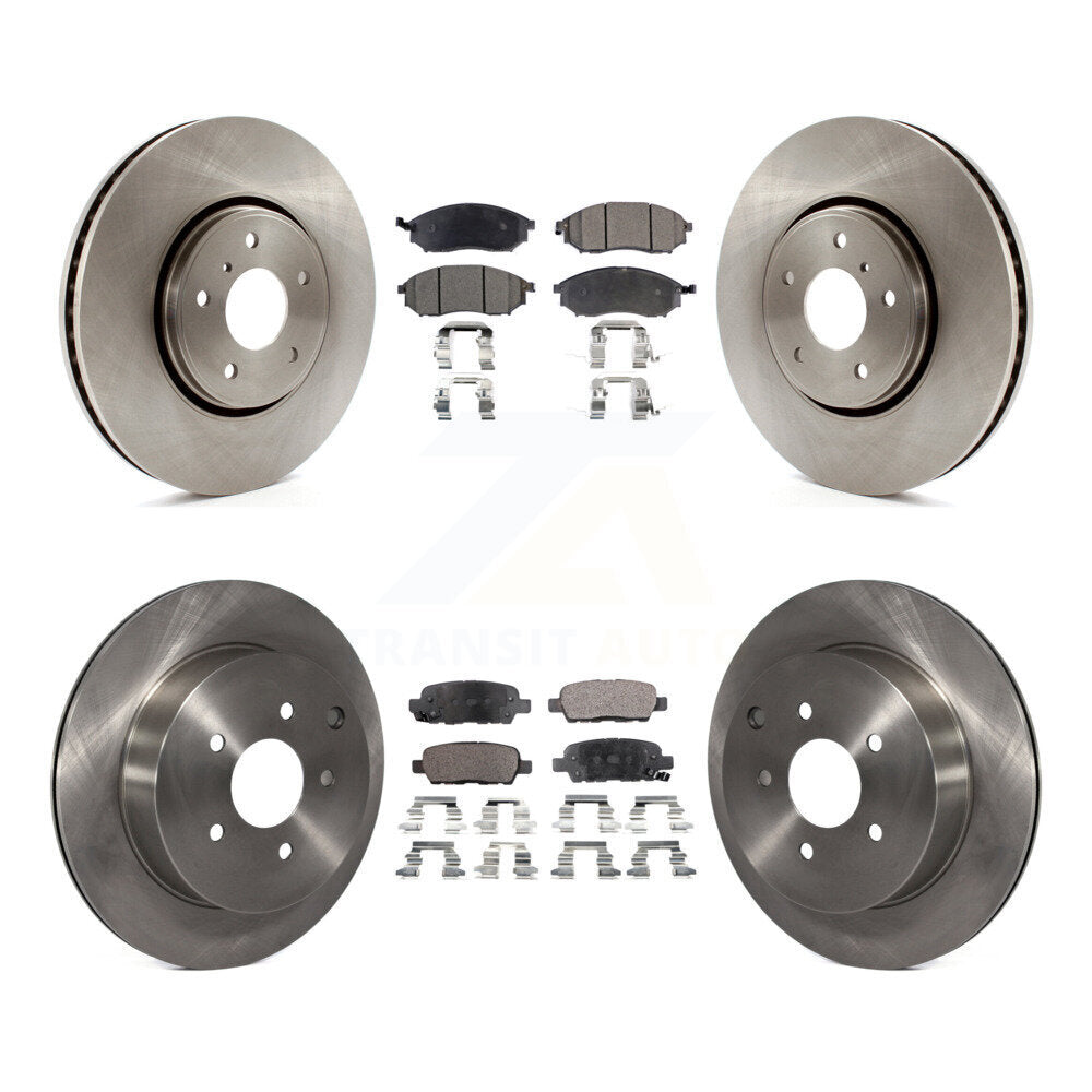 [Avant + Arrière] Kit de Disque et plaquette (céramique) de frein pour Infiniti FX35 FX37 QX70 FX45 INFINITI K8T-101420