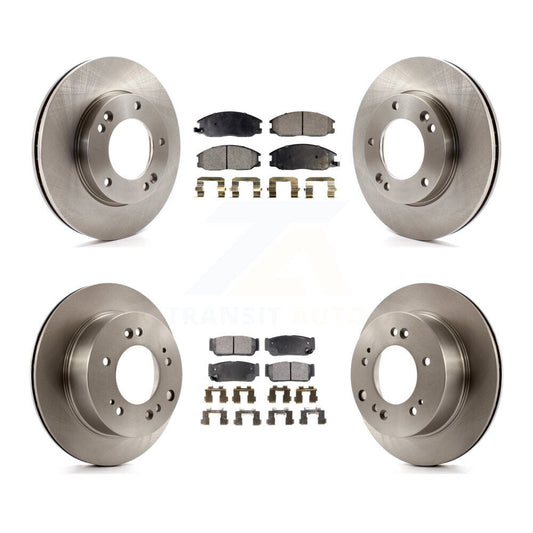 [Avant + Arrière] Kit de Disque et plaquette (céramique) de frein pour 2007-2009 Kia Sorento K8T-101431