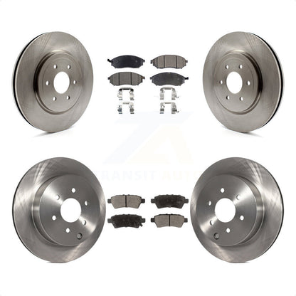[Avant + Arrière] Kit de Disque et plaquette (céramique) de frein pour 2008-2012 Nissan Pathfinder 5.6L K8T-101440 par Transit Auto
