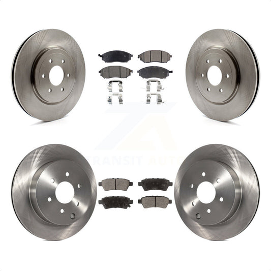 [Avant + Arrière] Kit de Disque et plaquette (céramique) de frein pour 2008-2012 Nissan Pathfinder 5.6L K8T-101440 par Transit Auto