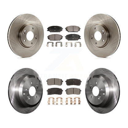 [Avant + Arrière] Kit de Disque et plaquette (céramique) de frein pour 2007-2012 Hyundai Veracruz K8T-101446