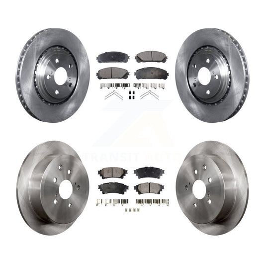 [Avant + Arrière] Kit de Disque et plaquette (céramique) de frein pour Toyota Highlander Sienna Lexus RX350 RX450h K8T-101449