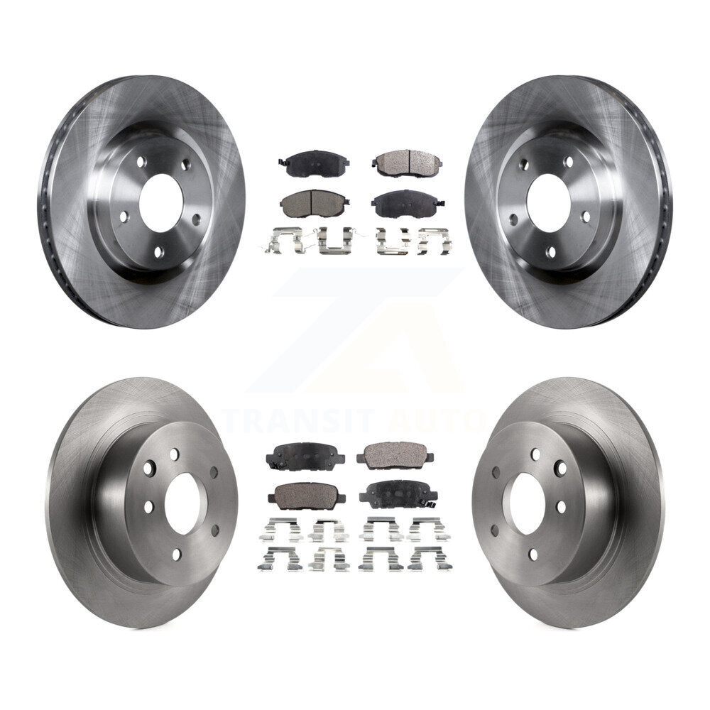 [Avant + Arrière] Kit de Disque et plaquette (céramique) de frein pour 2007-2012 Nissan Sentra SE-R K8T-101452