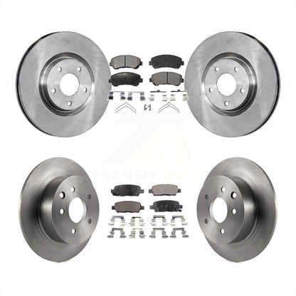 [Avant + Arrière] Kit de Disque et plaquette (céramique) de frein pour 2007-2012 Nissan Sentra SE-R Spec V K8T-101453 par Transit Auto