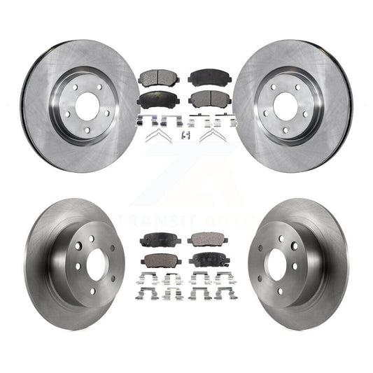 [Avant + Arrière] Kit de Disque et plaquette (céramique) de frein pour 2007-2012 Nissan Sentra SE-R Spec V K8T-101453