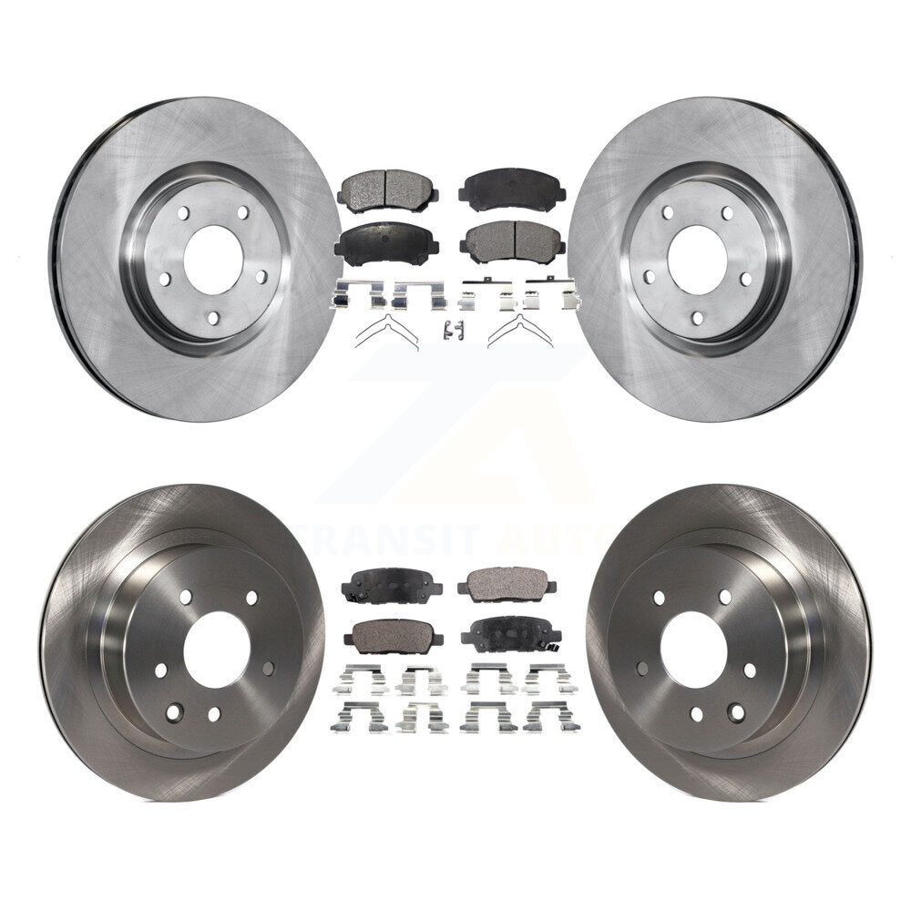 [Avant + Arrière] Kit de Disque et plaquette (céramique) de frein pour 2014-2017 Nissan Juke Nismo RS K8T-101454