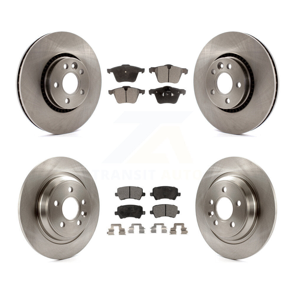 [Avant + Arrière] Kit de Disque et plaquette (céramique) de frein pour Volvo S60 V60 Cross Country V70 K8T-101455