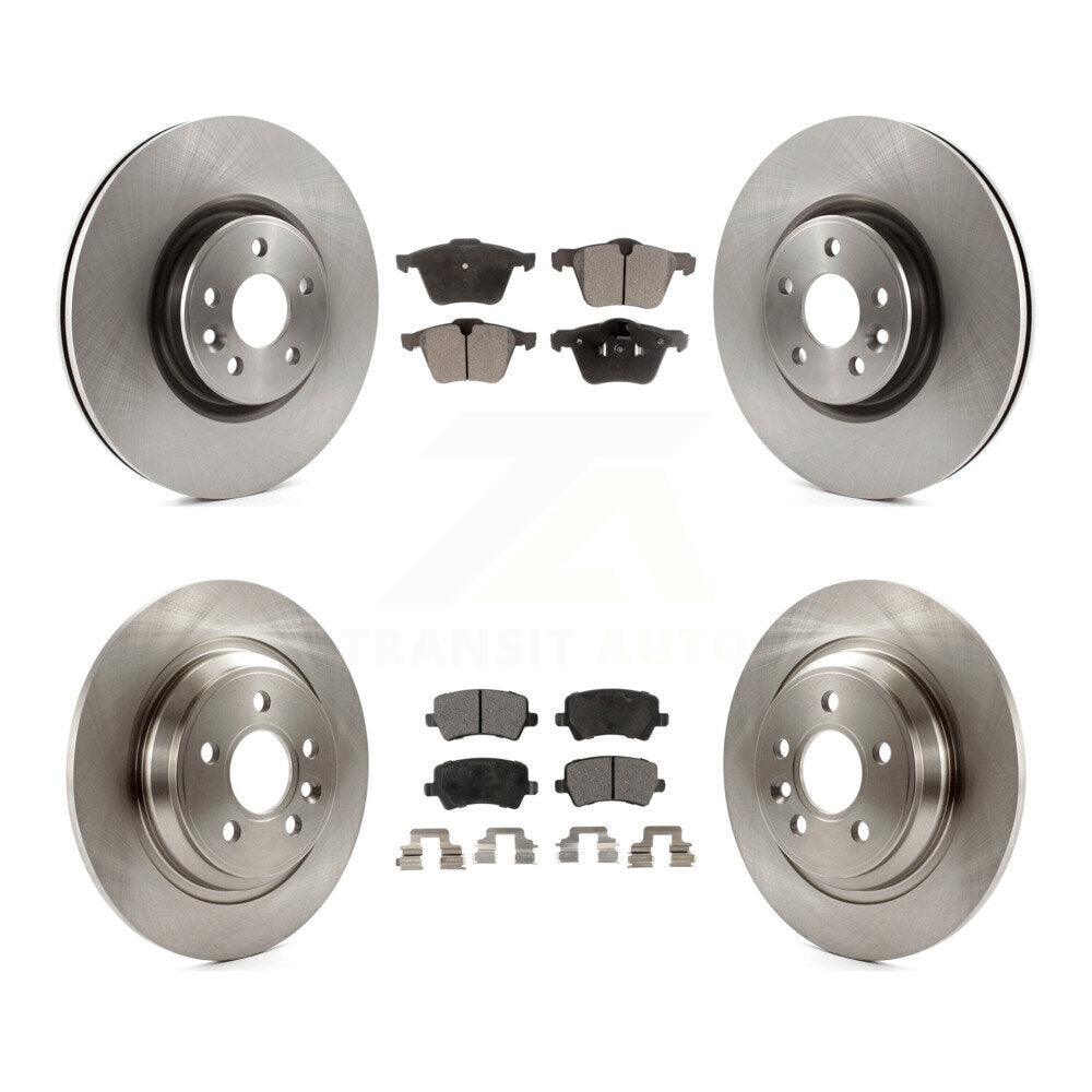 [Avant + Arrière] Kit de Disque et plaquette (céramique) de frein pour Volvo S60 V70 avec 336mm Diameter Rotor K8T-101471