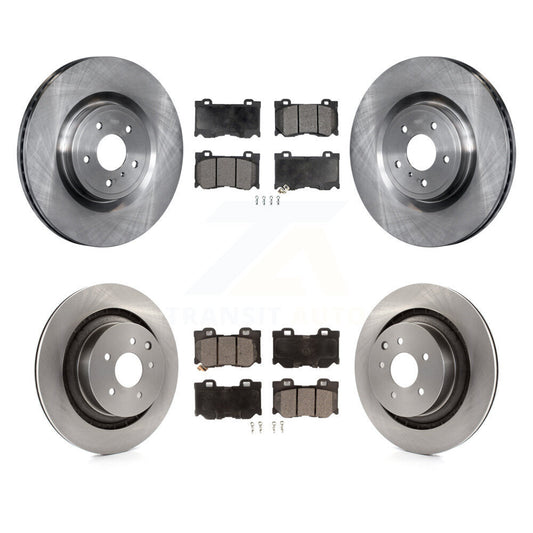 [Avant + Arrière] Kit de Disque et plaquette (céramique) de frein pour INFINITI G37 Nissan 370Z Q60 Z K8T-101473