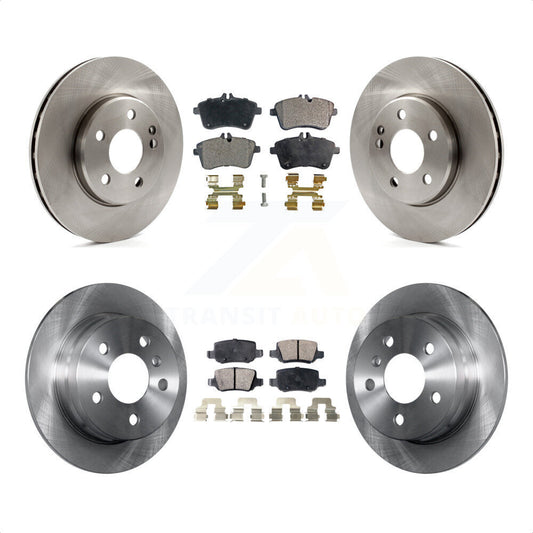 [Avant + Arrière] Kit de Disque et plaquette (céramique) de frein pour 2006-2011 Mercedes-Benz B200 K8T-101477 par Transit Auto