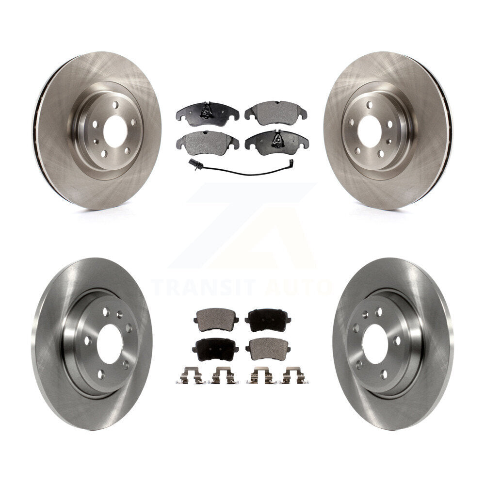 [Avant + Arrière] Kit de Disque et plaquette (céramique) de frein pour 2009-2010 Audi Q5 avec 345mm Diameter Rotor K8T-101481