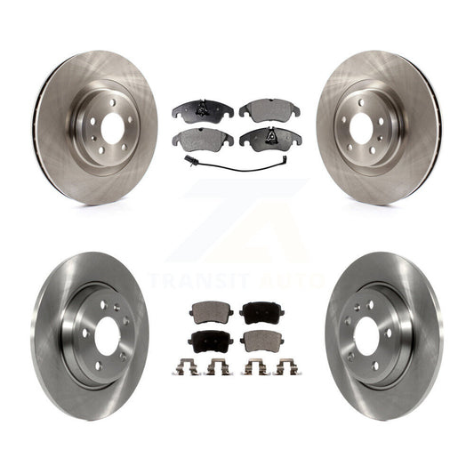 [Avant + Arrière] Kit de Disque et plaquette (céramique) de frein pour 2009-2010 Audi Q5 avec 345mm Diameter Rotor K8T-101481