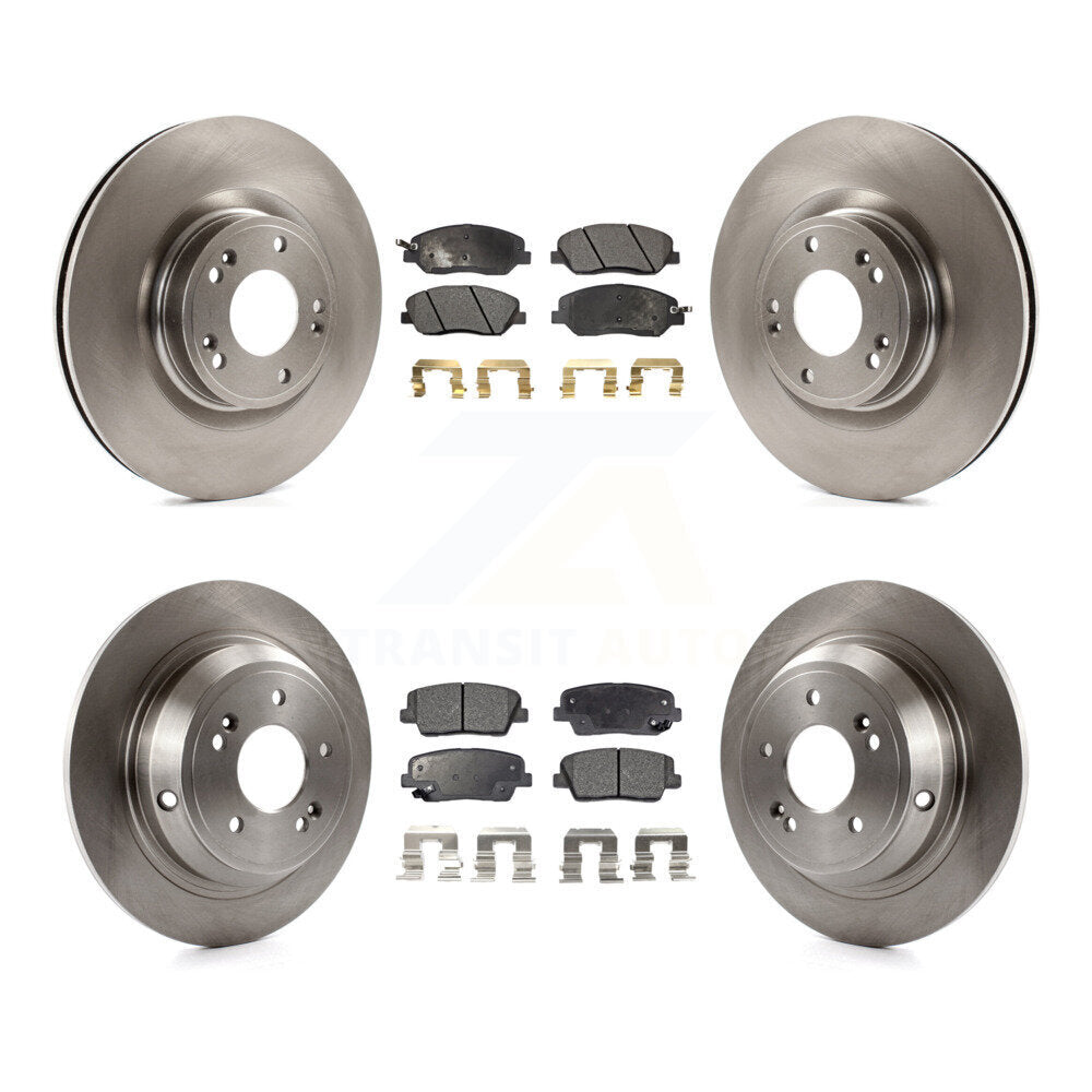[Avant + Arrière] Kit de Disque et plaquette (céramique) de frein pour Hyundai Genesis 3.8L K8T-101492