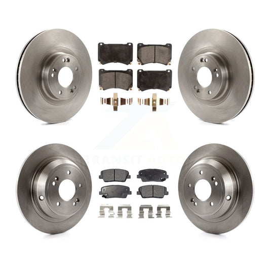 [Avant + Arrière] Kit de Disque et plaquette (céramique) de frein pour Hyundai Genesis 4.6L K8T-101495