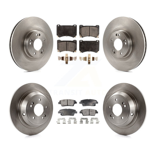 [Avant + Arrière] Kit de Disque et plaquette (céramique) de frein pour Hyundai Genesis K8T-101496