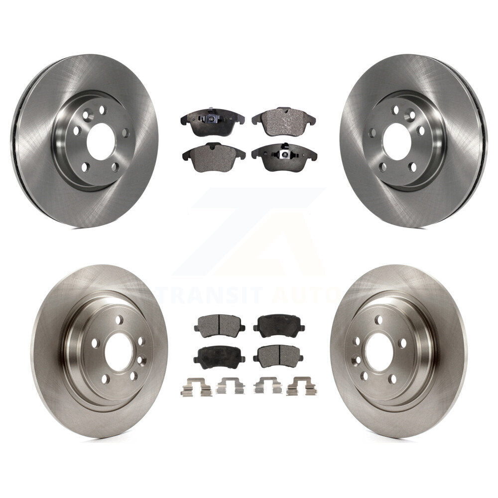 [Avant + Arrière] Kit de Disque et plaquette (céramique) de frein pour 2013-2014 Volvo S60 avec 300mm Diameter Rotor K8T-101497