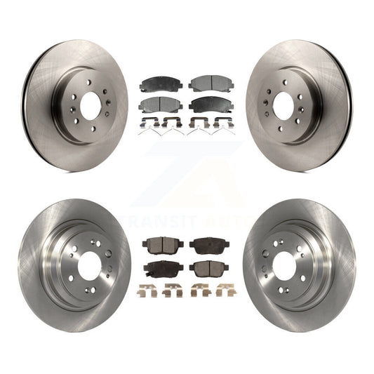 [Avant + Arrière] Kit de Disque et plaquette (céramique) de frein pour 2009-2014 Acura TL K8T-101503
