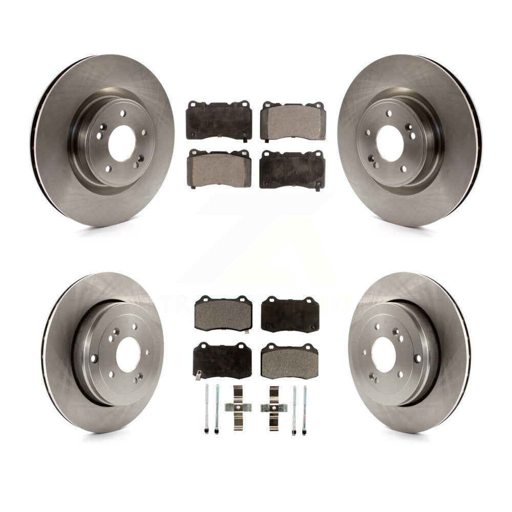 [Avant + Arrière] Kit de Disque et plaquette (céramique) de frein pour Hyundai Genesis Coupe K8T-101510