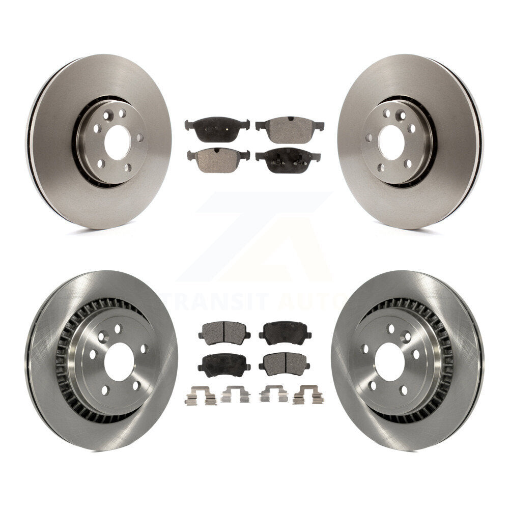 [Avant + Arrière] Kit de Disque et plaquette (céramique) de frein pour 2010-2015 Volvo XC60 K8T-101512