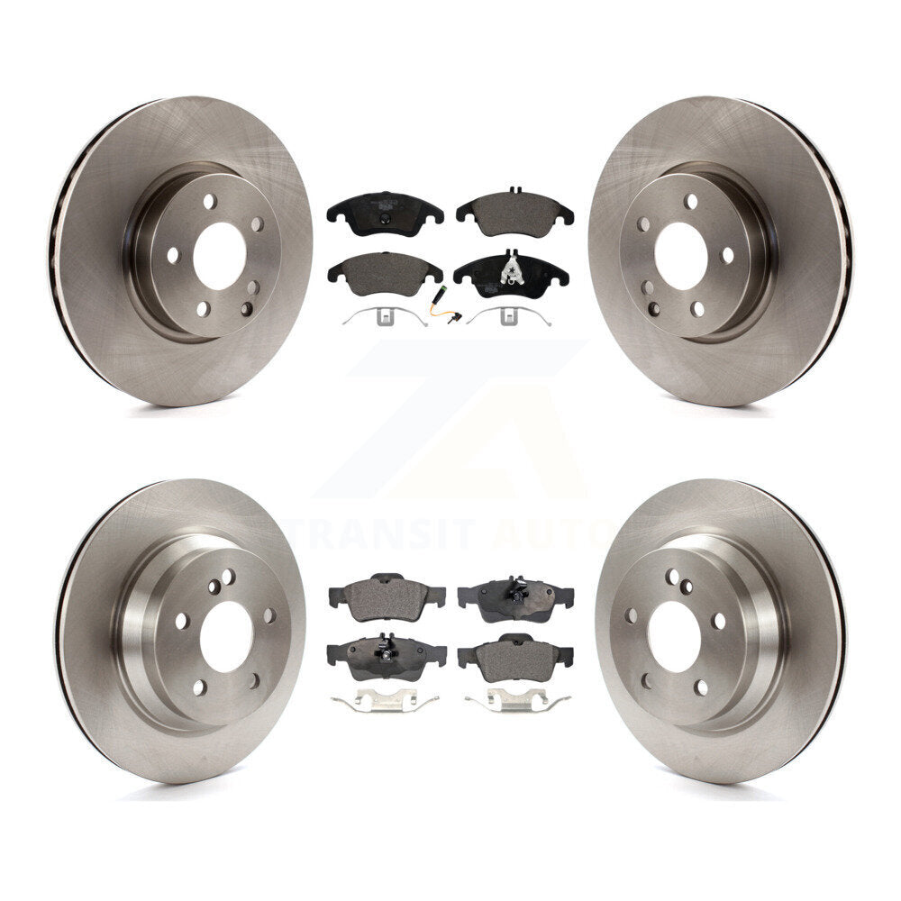 [Avant + Arrière] Kit de Disque et plaquette (céramique) de frein pour Mercedes-Benz E350 E400 avec 322mm Diameter Rotor K8T-101519