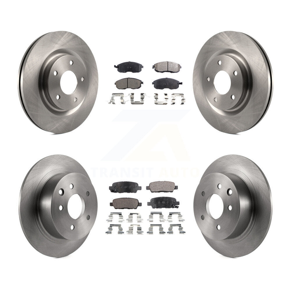 [Avant + Arrière] Kit de Disque et plaquette (céramique) de frein pour Nissan Sentra Juke K8T-101524