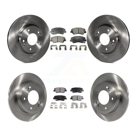 [Avant + Arrière] Kit de Disque et plaquette (céramique) de frein pour Hyundai Elantra Kia Forte Veloster GT Forte5 Coupe Koup K8T-101527