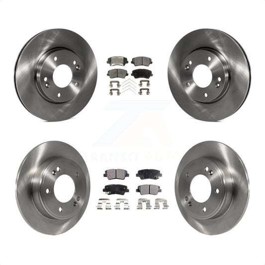 [Avant + Arrière] Kit de Disque et plaquette (céramique) de frein pour Kia Forte Hyundai Elantra GT Forte5 Koup K8T-101528 par Transit Auto