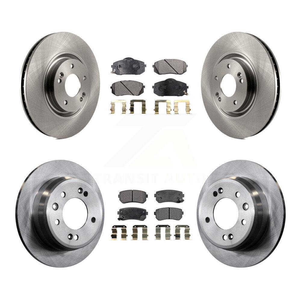 [Avant + Arrière] Kit de Disque et plaquette (céramique) de frein pour 2015 Hyundai Tucson FWD avec FUEL CELL EV (FCEV) engine K8T-101533