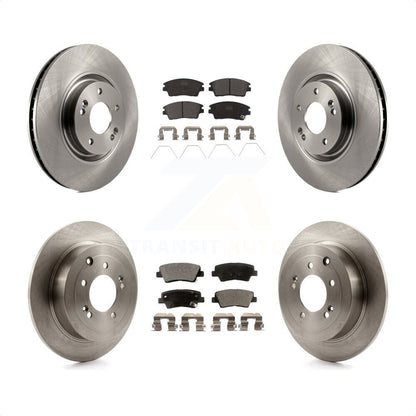 [Avant + Arrière] Kit de Disque et plaquette (céramique) de frein pour 2017-2021 Kia Sportage Turbocharged avec Manual Parking K8T-101539 par Transit Auto