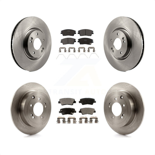 [Avant + Arrière] Kit de Disque et plaquette (céramique) de frein pour 2017-2021 Kia Sportage Turbocharged avec Manual Parking K8T-101539 par Transit Auto