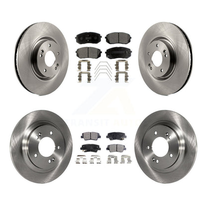 [Avant + Arrière] Kit de Disque et plaquette (céramique) de frein pour 2016 Hyundai Sonata GAS engine avec Electric Parking K8T-101540