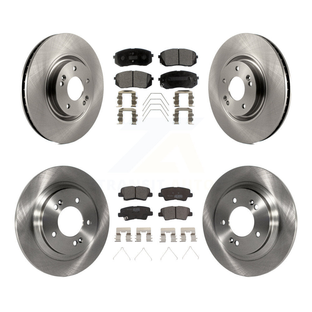 [Avant + Arrière] Kit de Disque et plaquette (céramique) de frein pour Kia Optima avec Electric Parking K8T-101541