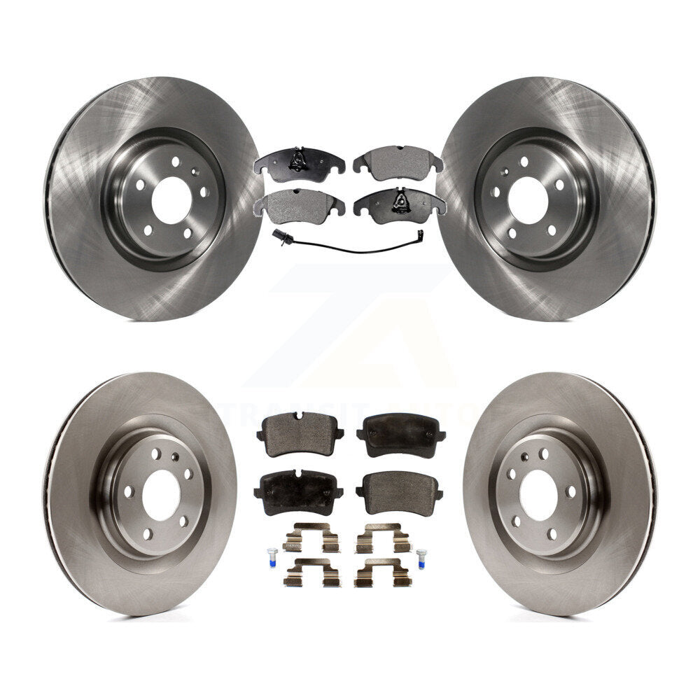 [Avant + Arrière] Kit de Disque et plaquette (céramique) de frein pour 2014 Audi A6 avec 356mm Diameter Rotor K8T-101546