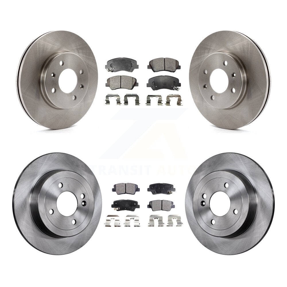 [Avant + Arrière] Kit de Disque et plaquette (céramique) de frein pour Hyundai Accent Kia Rio K8T-101559