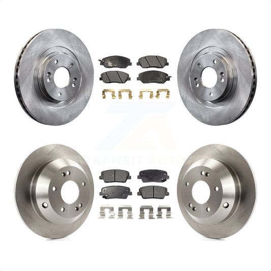 [Avant + Arrière] Kit de Disque et plaquette (céramique) de frein pour 2013-2016 Hyundai Santa Fe XL 3.3L K8T-101564 par Transit Auto