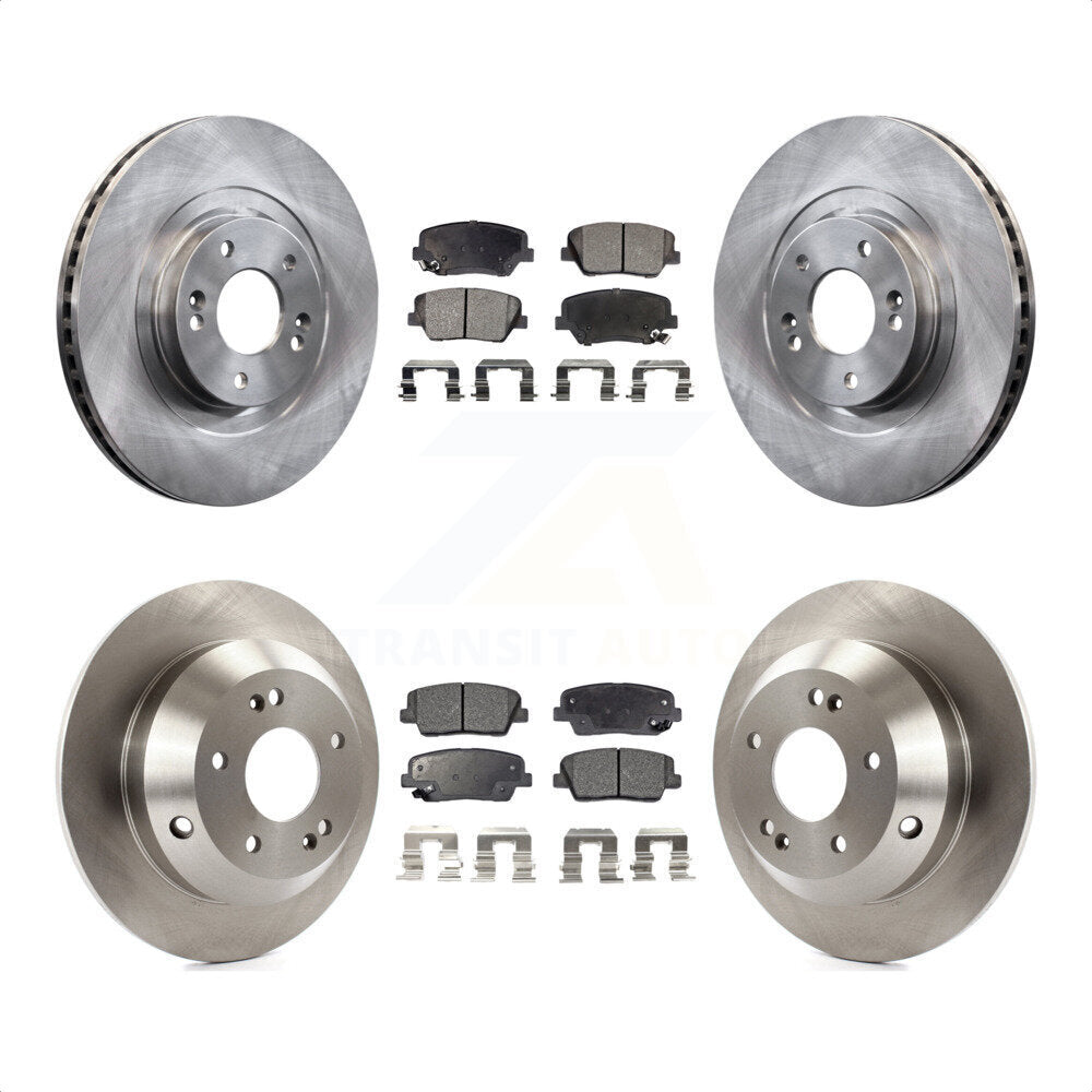 [Avant + Arrière] Kit de Disque et plaquette (céramique) de frein pour Hyundai Santa Fe Sport Kia Sorento K8T-101565 par Transit Auto