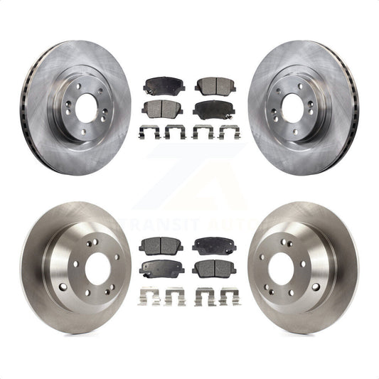 [Avant + Arrière] Kit de Disque et plaquette (céramique) de frein pour Hyundai Santa Fe Sport Kia Sorento K8T-101565 par Transit Auto