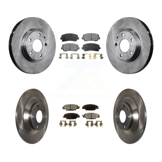 [Avant + Arrière] Kit de Disque et plaquette (céramique) de frein pour 2015 Mazda CX-5 avec Electric Parking K8T-101567 par Transit Auto