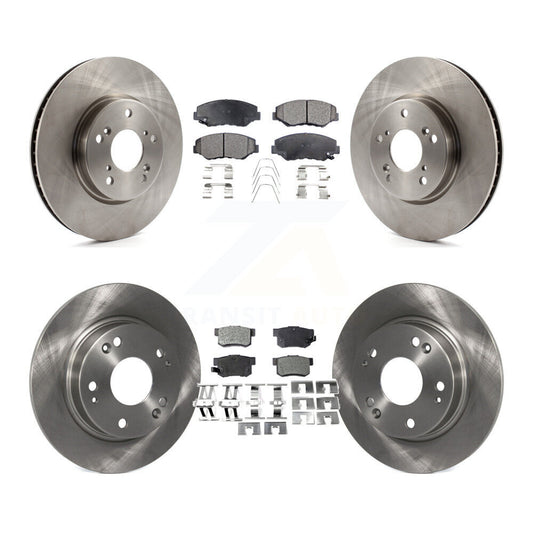 [Avant + Arrière] Kit de Disque et plaquette (céramique) de frein pour 2015 Honda Civic EX avec Coupe Manual transmission K8T-101572
